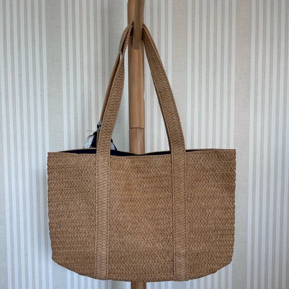 Draper James Straw Tote Purse with Floral Print Scarf NWT - Picture 5 of 8